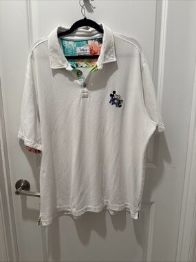 TOMMY BAHAMA POOL SIDE MICKEY MOUSE POLO DISNEY GOLF SHIRT 3XL XXXL EUC